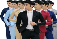 Men039s Suits Blazers Whole Fashion Custom Made Jacket Formal Dress Mens Suit Set Men Casual Wedding Groom Korean Slim F7135922