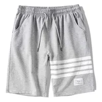 High version of summer small Terry TB shorts knitted pants men's and women's sports loose Capris casual pants