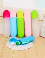 Solid colors portable travel toothpaste toothbrush holder cap case household storage cup outdoor holder bothroom children accessor9932311