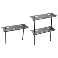 Camp Furniture Outdoor Grill Stand Table Cooker Rack Bracket Aluminum Metal Camping Tables For Picnic Outside BBQ