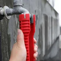 8 In 1 Anti-slip Plumber Key Repair Plumbing Tool Flume Sink Wrench s English Pipe Bathroom Sets