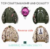 Top Craftsmanship Mens jackets Shark mens Star Spots designers coat Varsity cobranding Stylist storm ghosts Military style Camouf1942472