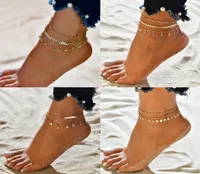 Bohemian Shell Heart Summer Anklets Set For Women Tortoise Ankle Bracelets Girls Barefoot on Leg Chain Female Jewelry Gift5041806