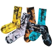 Fashion Mens socks Tie-dye calabasas Personality Colorful Match Tidal Youth Socks 3 Pairs Lot No Box241B