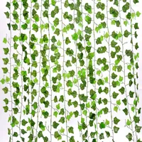Decorative Flowers 1pcs 240cm Artificial Ivy Leaves Hanging Garland Silk Vine Plants For Home Ideal Bathroom Garden And Party Decorations
