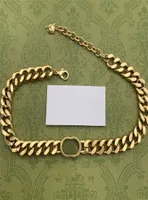 Erkek Tasarımcı Kolora ile Kutu Moda Takı Kadın Lüks Zincirleri Parti Boyun Giydirme Vintage Altın Kolyeler Kalın G Tige7022290