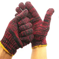 Mittens Fingerless Five Fingers Gloves Gloves labor protection thickening Qida single safflower cotton yarn protective cotton yarn gloves for workers on construc