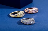 Unisex Fashion Fancy Men Women Rings Gold Plated Bling CZ Diamond Rings Nice Gift for Friend4523716