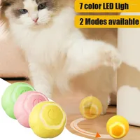 Cat Toys Smart Ball 7 Color Light Electric Roll Indoor Interactive For Training Self-moving Kitten Toy Pet Exercise