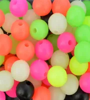 Fishing Accessories Mixed Color Beads 100pcs lot Hard Plastic Round Floating Diameter 4mm 5mm 6mm 7mm 8mm 2211119024498