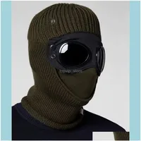 Equipment Tactical Gear Two Lens Windbreak Hood Beanies Outdoor Cotton Knitted Men Mask Casual Male Skl Caps Hats Black Grey Drop 320Q