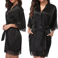 2019 Winter Warm Sexy Home Dresses Women New Fashion Plus Size Nightgown For Ladies Lace SleepWear Silk Nighty Sleeping Dress337e