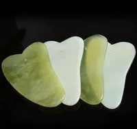 Natural Gua Sha Board Green Jade Stone Guasha Cure Acupuncture Massage Tool Body Face Relaxation Beauty Health Care Tools8132972