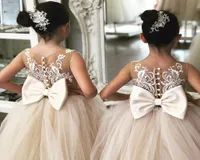 Flower Girls Dresses For Weddings Feather One Shoulder Sleeveless Tiered Ruffles Ball Gown Birthday Children Girl Pageant Gowns Fl2863103