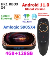 Android TV BOX Android11 Amlogic S905X4 Quad Core 4G 128G HK1 RBOX X4 Smart TVBOX 5G Dual WIFI 1000M LAN 8K Video Media Player8631405