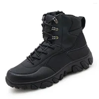 Boots Mens Military Army Tactical Ankle Autumn Winter High Top Camping Mountaineering Shoes Combat Men Botas Hombre
