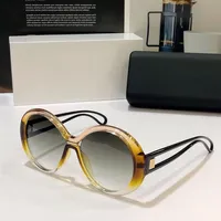 luxury brand sunglasses generous style for women high quality acetate frames round frame design with original packages street s257G