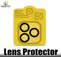 Full Cover Lens Protector for iPhone 14 13 12 Camera Protective Film with Flash Circle Tempered Glass with Retail Package izeso1069550