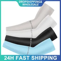Knee Pads Long Gloves Sunscreen Solid Color Cycling Equipment Arm Sleeves Non Slip Use Of Multiple Scenes Warmers Ice Silk