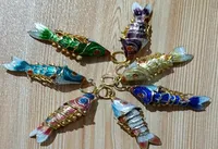 Cloisonne fatti a mano Cloisonne Cute Koi Fish Charms Accessori per gioielli a pesce rosso fai -da -te pendenti per orecchini bracciali e anklet6777143