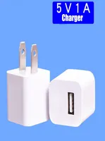 Charger Plug 5V 1A 1000ma usb Port US AC Home Travel Wall chargers Adapter For iphone 6 7 8 X 11 Plus 12 13 Pro Max and android ph2750819