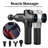 MS 1200-3300r min Electric Muscle Massager Therapy Fascia Massage Gun Deep Vibration Muscle Relaxation Fitness Equipment with Bag 238h