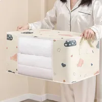 Storage Bags Household Clothes Blanket Closet Foldable Organizer Box Large Capacity Quilt Bag Cabinet Dustproof Packing