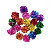 Cat Toys Dog Small Dogs Balls 12 Pack Colorful Crinkle Foil Interactive Toy Sound Paper Mylar 5 And Under Stuff