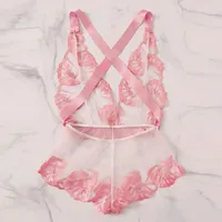 Sexy Lingerie Bra Set New Women's Sexy Lace Ribbon bow Print Satin Pink Bras Underwear Sleepwear Lingerie Sets Lenceria233o