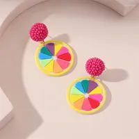 Dangle Earrings DEAR-LIFE Creative Color Pizza European And American Niche Design Acrylic Fashion Dynamic Accessories