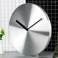 Wall Clocks Clock Nordic Design Metal Silent Living Room Modern Stylish Creative Round Art Reloj De Pared Minimalist Decor