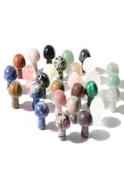 Other Arts And Crafts Mini Natural Rose Quartz All Kinds Of Gemstone Carving Crystal Mushrooms For Home Decoration Drop Deli Bdega2968719