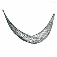 Camp Furniture Army Green Red Mesh Hammock Barracks Outdoor Iron Bad Nylon Rope Park Courtyard Has A Strong Bearing Capacity Of 100kg