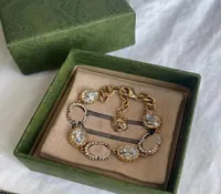 Vintage Tiger Chain Bracelets INS Fashion Letters Bangles Classy Diamond Shinning Bracelet Luxury Link Chains Bangle7473815