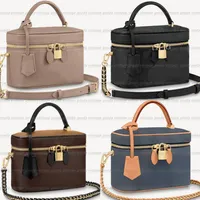 Top quality Genuine leather VANITY camera Shoulder Bag Women's men tote crossbody Bags Luxury Designer mylon fashion shopping225R