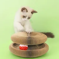 Cat Toys Scratcher Toy Fun Climbing Frame Accordion With Bell Ball Catnip Scratching Board Pet Supplies