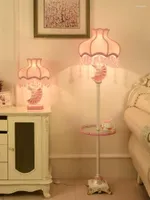 Floor Lamps Living Room Coffee Table Lamp Retro Pink Bedroom Wedding Peacock Resin Bedside Vertical