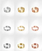Love Screw Ring mens Band Rings 3 Diamon designer luxury jewelry women Titanium steel Alloy GoldPlated Craft Gold Silver Rose Nev3884505