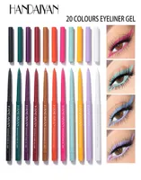 Handaiyan 20 kolorowy kremowy żelowy ołówek makijaż obrotu eyelinerów wodoodporne perłowy mat