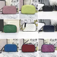 Women designers Luxurys Camera Shoulder Bags Fashion Classic Sewing thread Leather Storage Handbag Woman Chain Crossbody Bag Coin 2857