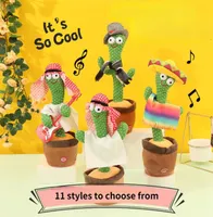 12060 Songs Dancing Cactus Electric Plush Toy Singing Speaker Talking Voice Repeat Interactive Christmas Gifts1882267