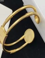 Fashion Gold Braw armbanden Bangle For Women Heren Party Sieraden voor koppelsliefhebbers Betrokkenheid Gift met Box7912716