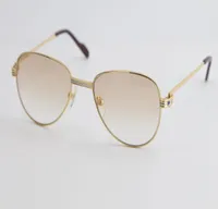 Selling Fashion Metal Sunglasses Classic pilots metal Frame Simple Leisure Cut top Quality designe Sunglasses Male and Female6715184
