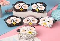 New Fashion Party Favor Old Flower Checker Leather Owl Zero Wallet Key Chain Live Broadcast Popular Hanger Storage Bag4175856