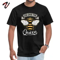 God Save the Queen T-shirt Men's April Fish Day Bee Round Neck Funny Hip Hop American