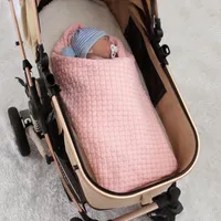 Blankets & Swaddling 100 80cm Borns Wrap Baby Kids Stroller Crib Bedding Set Accessories Infants Towel For Autumn Winter
