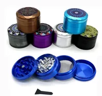 Latest Colorful Aluminium Alloy 50MM Smoking Dry Herb Tobacco Grind Spice Miller Grinder Crusher Grinding Chopped Hand Muller Ciga7952296