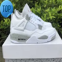 2022 Authentic 4 White Oreo 4s Tech Grey Black Fire Red Shoes Men Outdoor Sports Sneakers Ct8527 -100 With Original Box Us7 -13311O