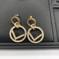 Earing F Designer Fashion Earrings For Women Jewelry Letter Love Luxurys Designers Earrings Studs Fashion Des Boucles Oreilles Ear296V