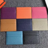 2021 New Men Women Clutch Wallets Famous Genuine Leather Credit Card Holder Mini Wallet Fashion ID Card Case Pouch Bag Coin Pocket250s